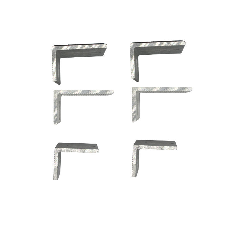 OEM support d'angle d'extrusion en aluminium en forme de L pour mur de rideau extérieur