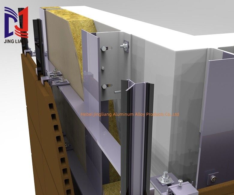 Système de support de façade ventilé pour les panneaux de terre cuite de 20 mm et de 30 mm
