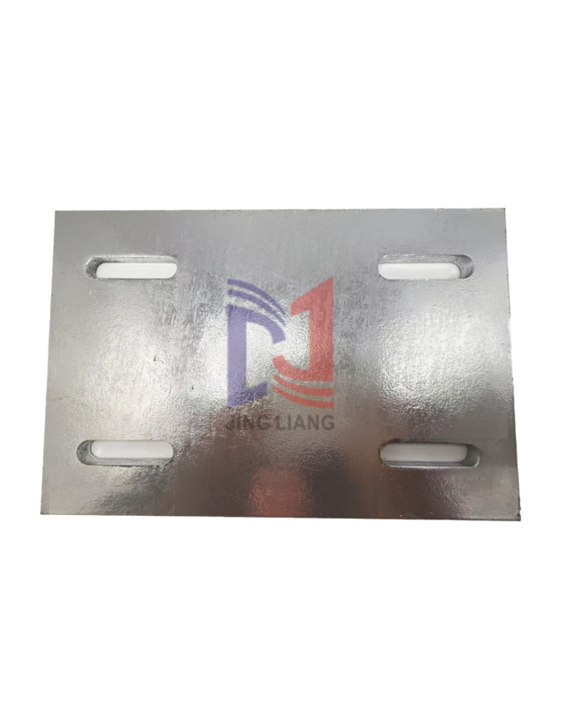 Tôle d'acier galvanisé 200mm*300mm*10mm Plaque encastrée pour système de support de bardage haute résistance
