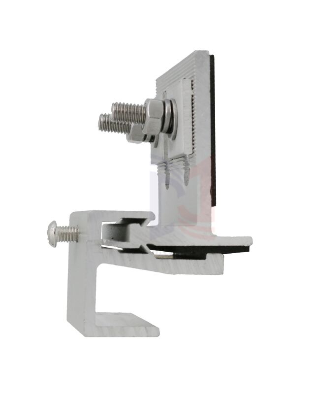 Clip d'extrémité en aluminium anticorrosion pour système de support de façade en terre cuite