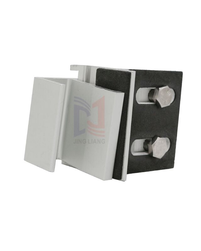 Clip d'extrémité en aluminium anticorrosion pour système de support de façade en terre cuite