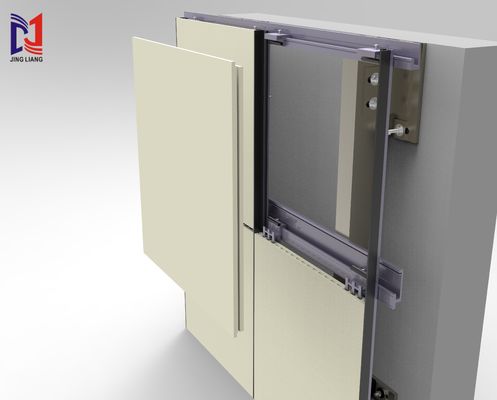 Système de support de façade ventilée en terre cuite pour panneau en terre cuite de 19 mm