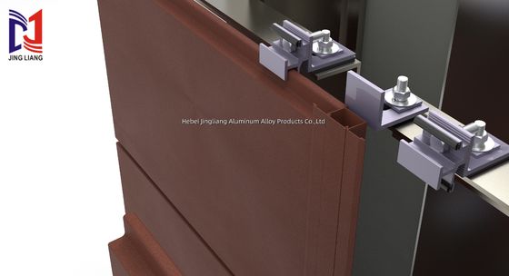 Système de support de façade ventilée en terre cuite pour panneau de 20 mm à haute durabilité