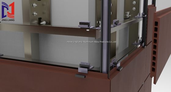 Système de support de façade ventilée en terre cuite pour panneau de 30 mm avec construction haute performance
